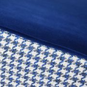 Original renovated vintage armchair 1960s, houndstooth, velvet