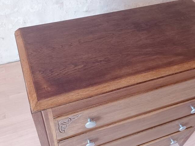 Vintage art deco chest of drawers 1940 - 1950