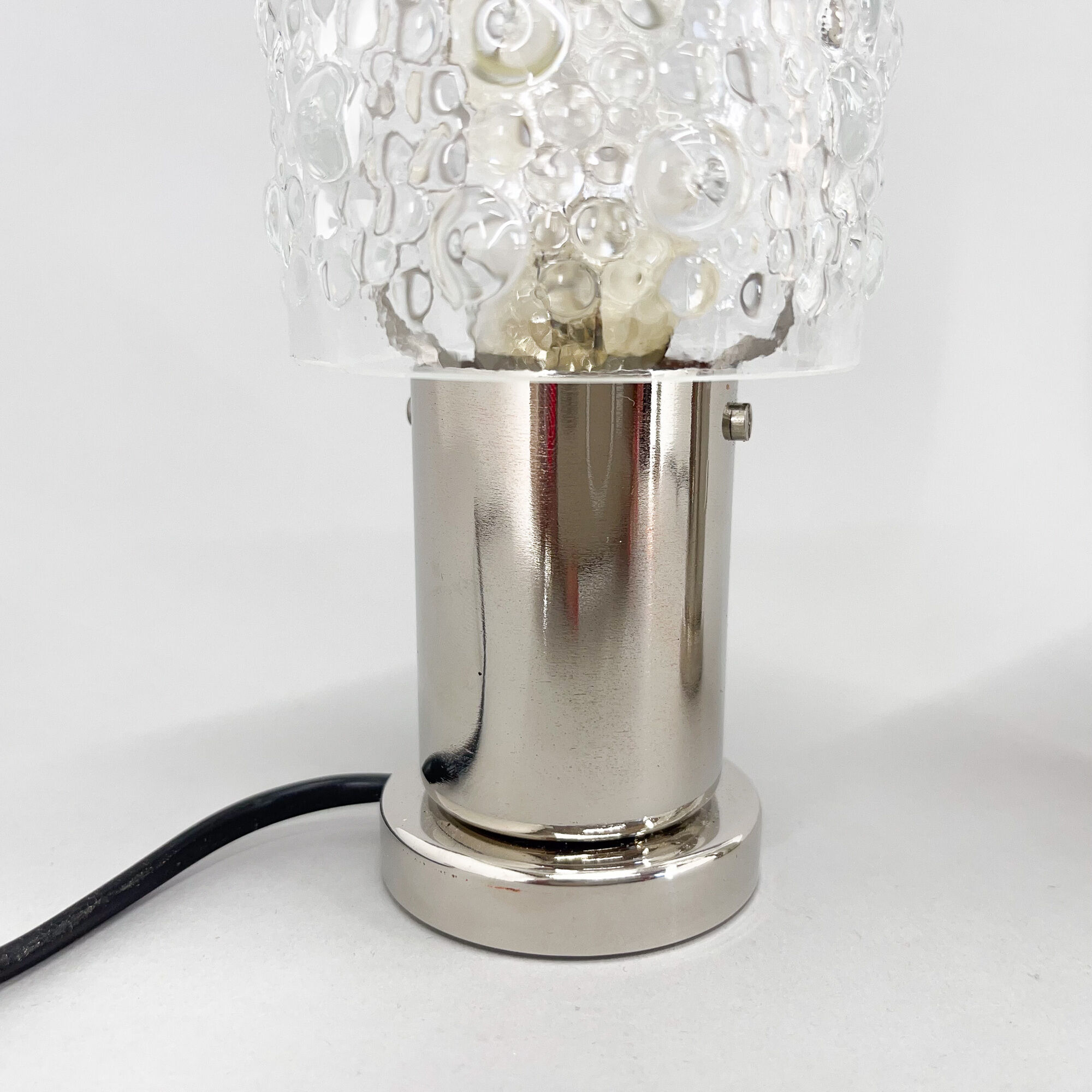 Pair of Mid-Century Chrome Table  Lamps, Kamenicky Senov, 1960's
