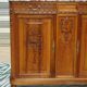 Art Deco buffet in walnut and marble