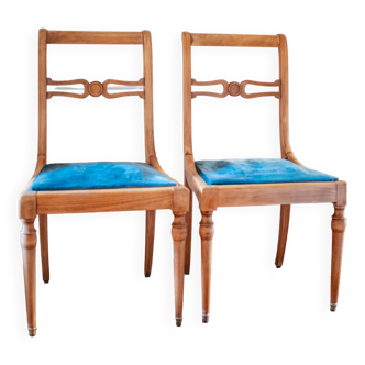 Pair of old restored chairs