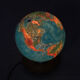 Mid-century Illuminated Glass Globe, 60s