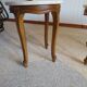 Round coffee table - Carved wood - White veined marble - Regency/Louis XV style