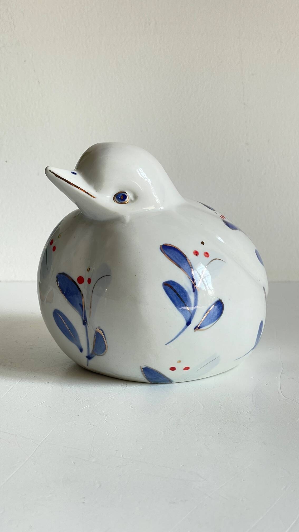 Oiseau vintage en porcelaine chinoise