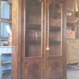 Louis Philippe Period Walnut Library Showcase