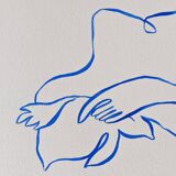 Indian ink "The Awakening of Leda" in limited edition (blue version)