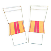 Pair of folding chairs