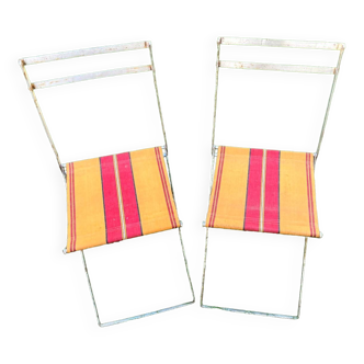 Pair of folding chairs