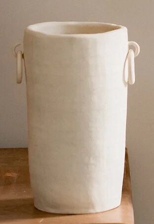 2 ring cream vase - Claycraft