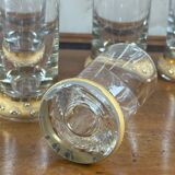 Carafe and 7 liqueur glasses