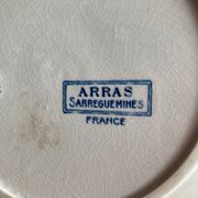 Assiette à dessert Sarreguemines Arras