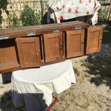 Vintage Wooden Building Mailbox Set