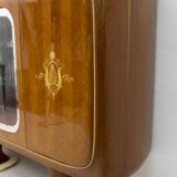 Vittorio Dassi Mid-Century Modern Italian Mahogany Cabinet Bar, 1950s