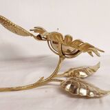 Bronze "sunflower" ashtray. Spain, 1960s.