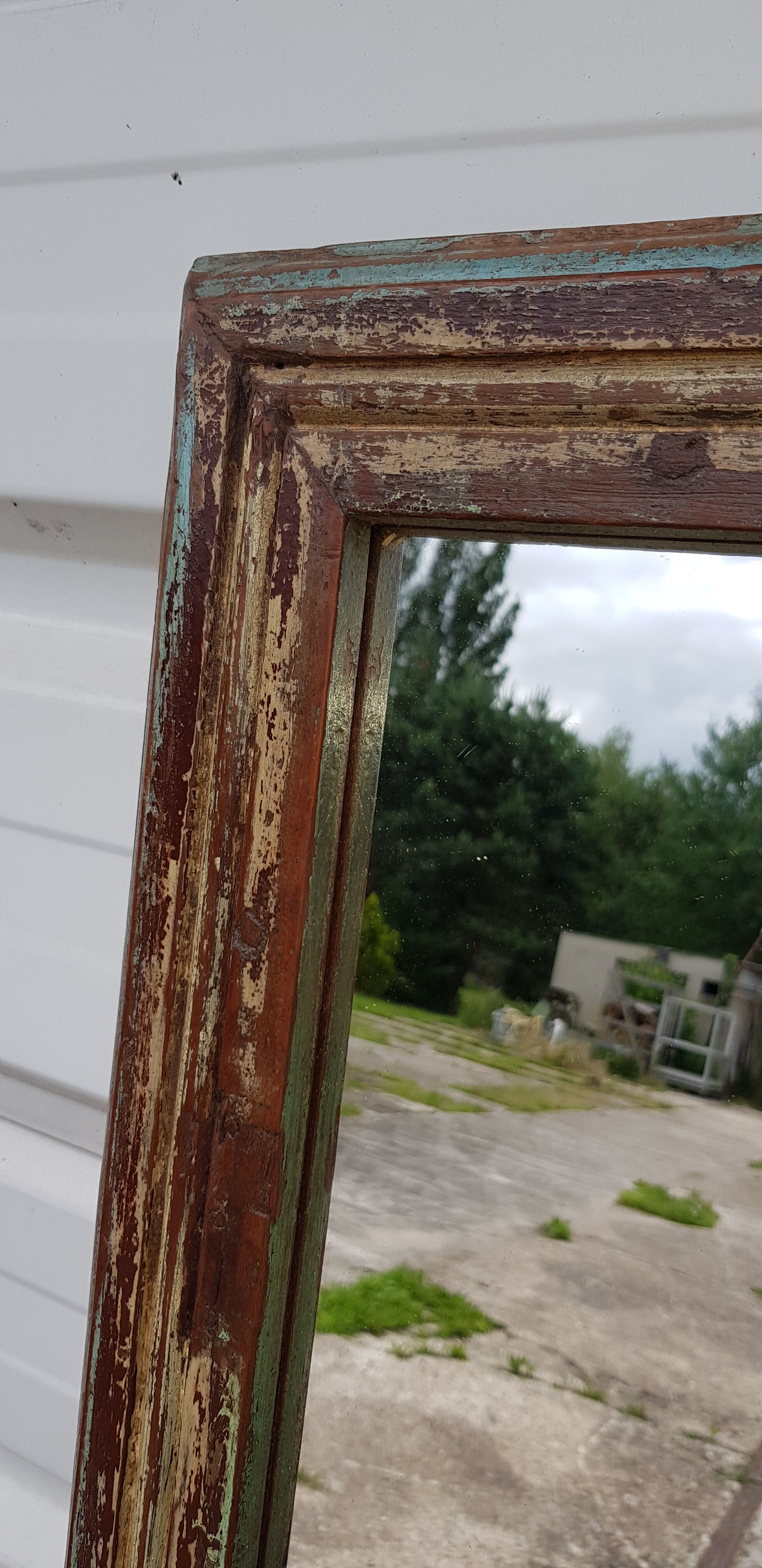 Old Burmese teak mirror