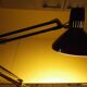 Lamp architect with lampshade in enamelled plate and 2 articulated arms brand ledu