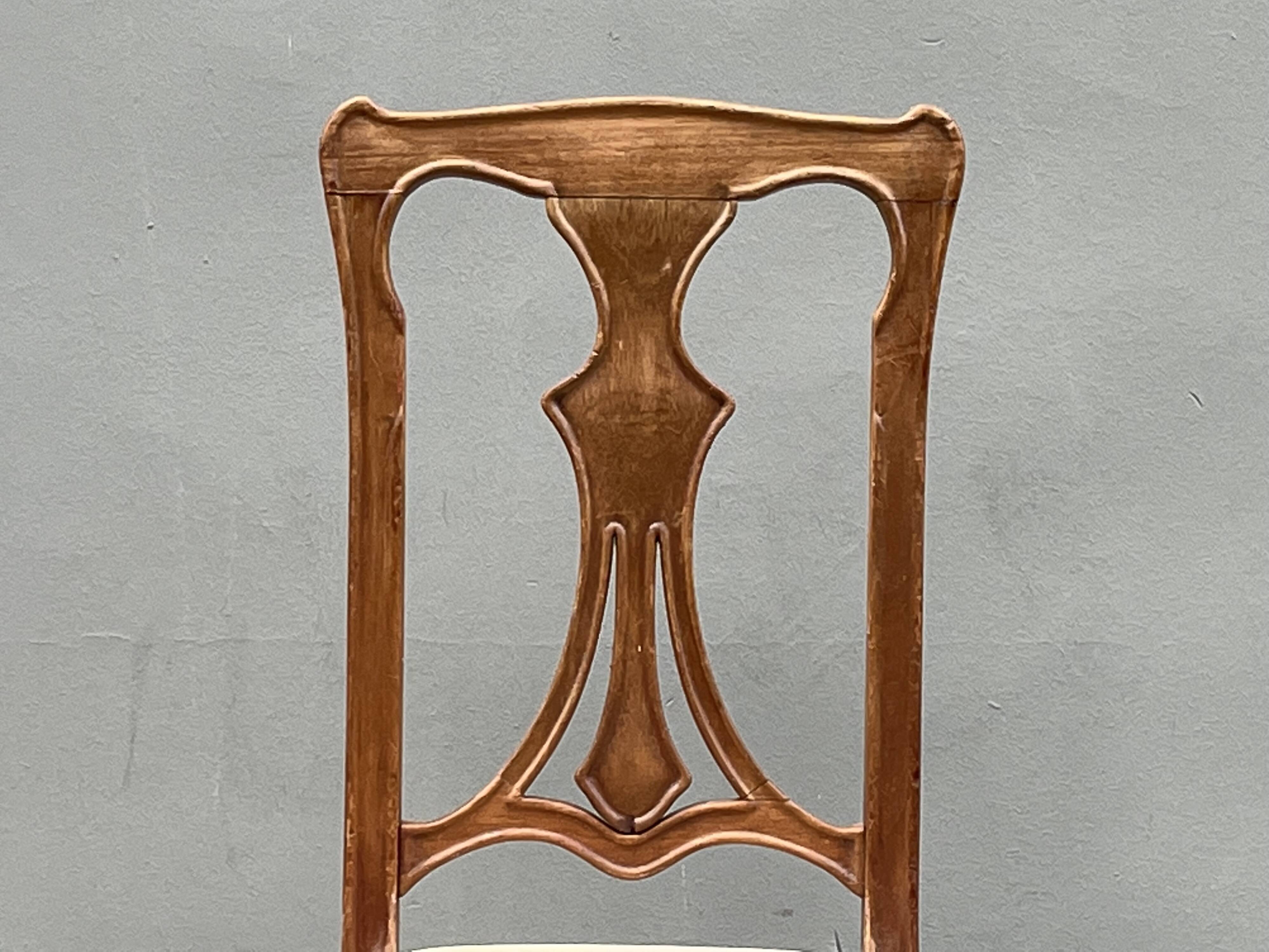 Chaise Art Nouveau, années 1900