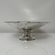 Fruit bowl centerpiece silver metal cabochon