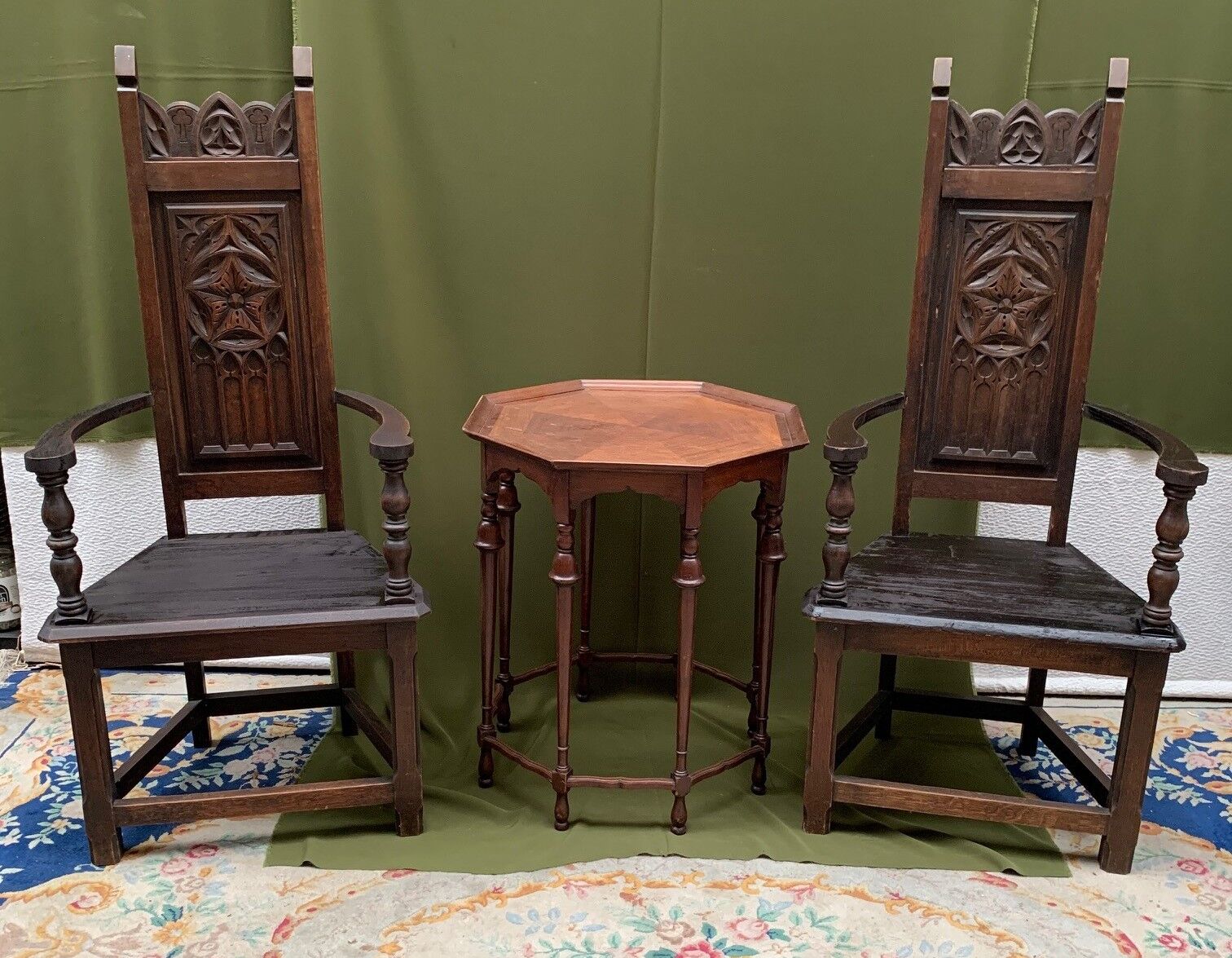 Pair of antique armchairs