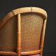 Set of 4 vintage faux bamboo chairs