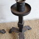 Pair of large brutalist cast iron candlesticks from the 50s