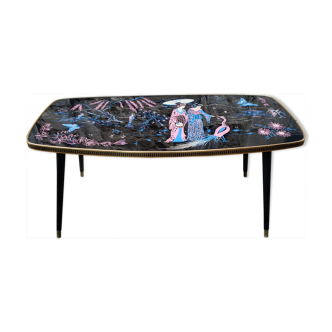 Table basse vintage decor japonisant color