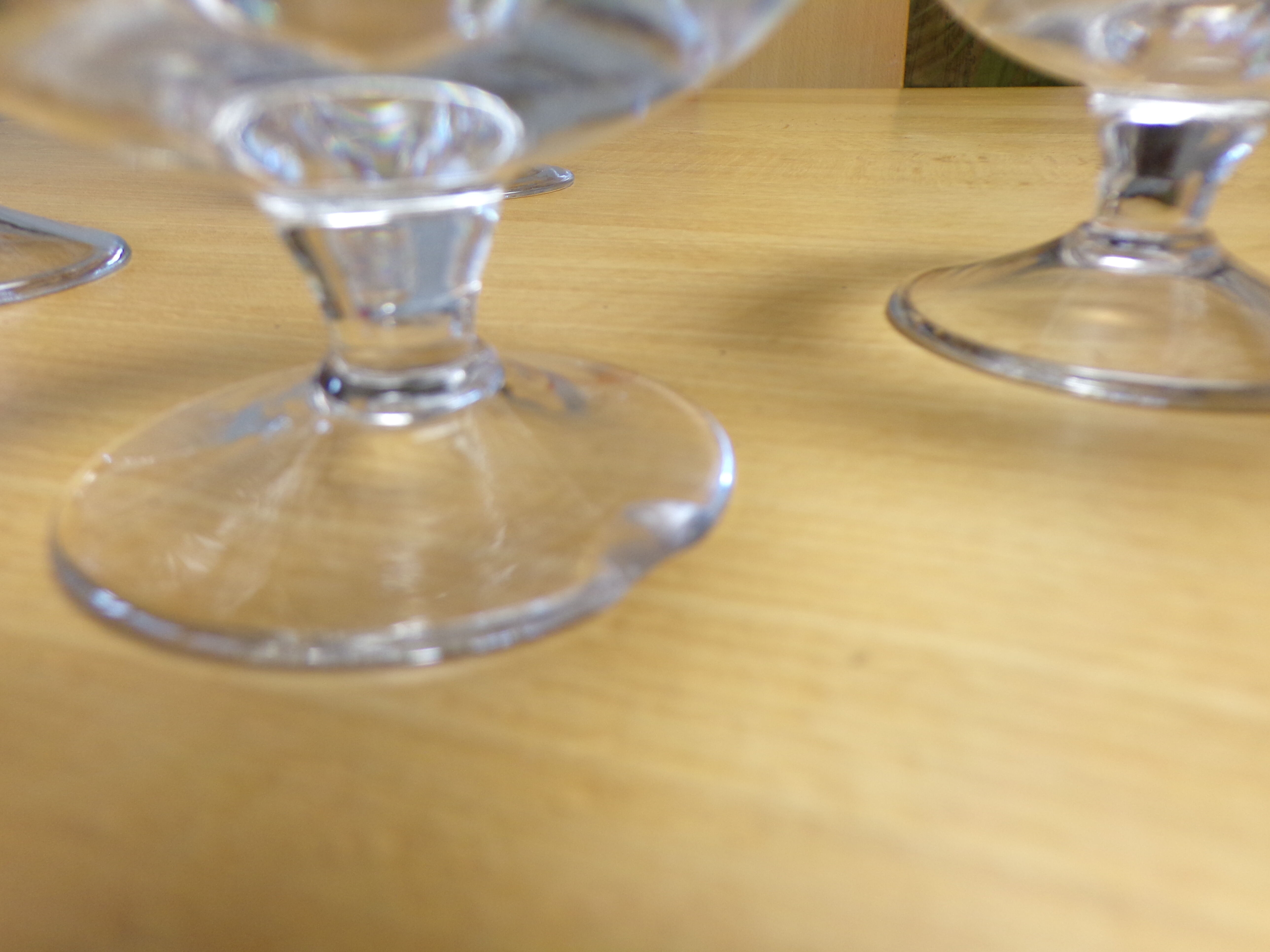 6 saint-louis crystal cognac glasses