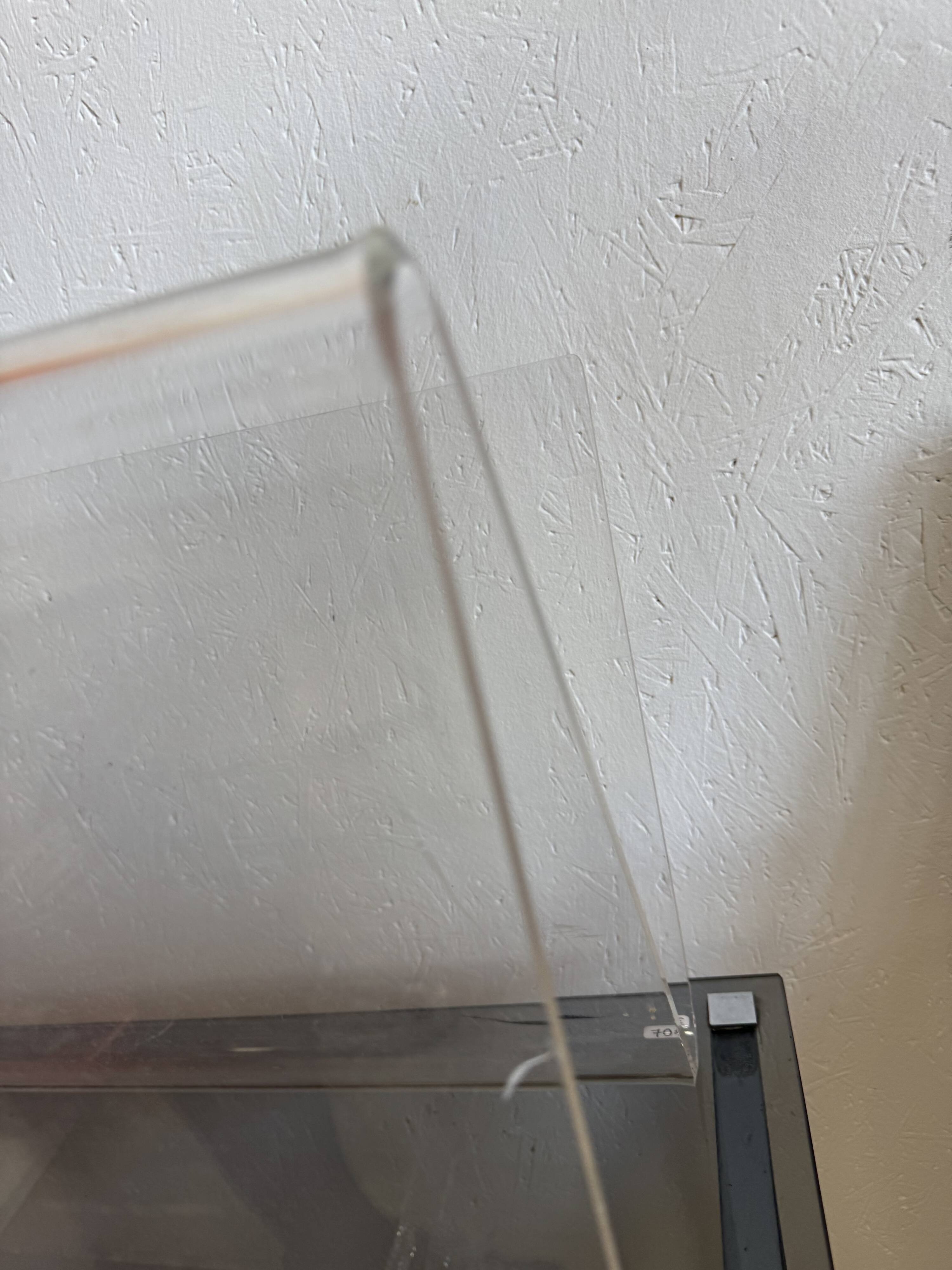 70s plexiglass magazine rack