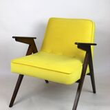 Vintage Yellow Armchair by Józef Chierowski, 1970s