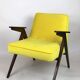 Vintage Yellow Armchair by Józef Chierowski, 1970s