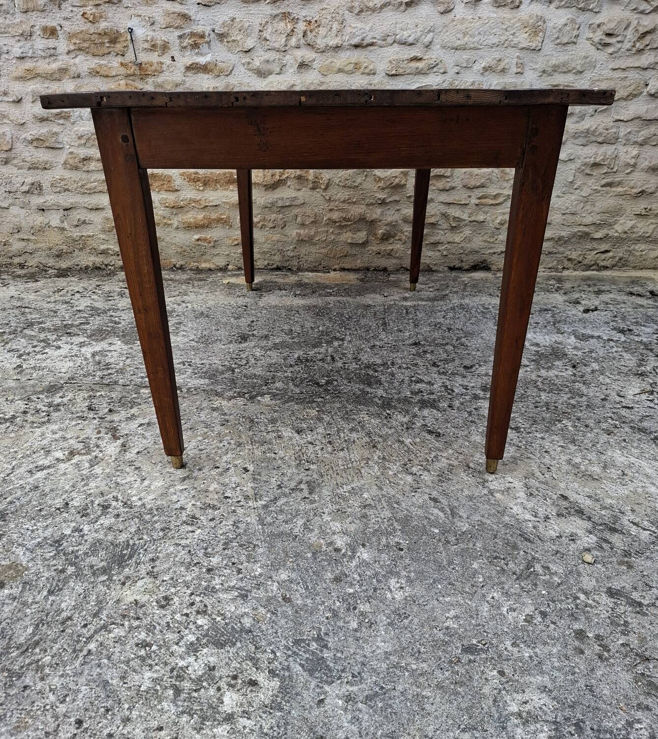 Table de ferme en chêne et sapin