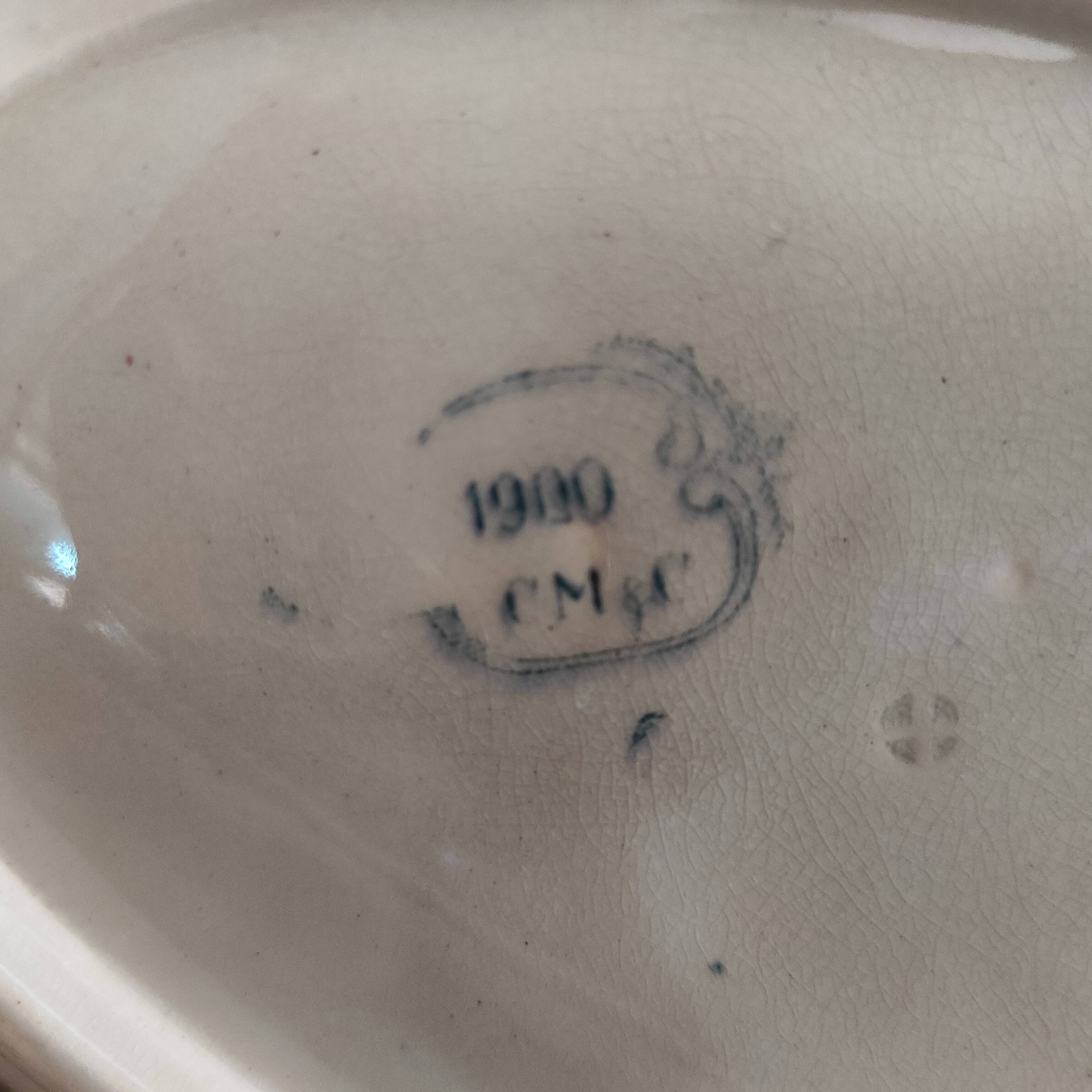 French antique sauce boat made for the Expo Paris 1900, from A. Lebacqz Bouchart