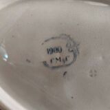 French antique sauce boat made for the Expo Paris 1900, from A. Lebacqz Bouchart