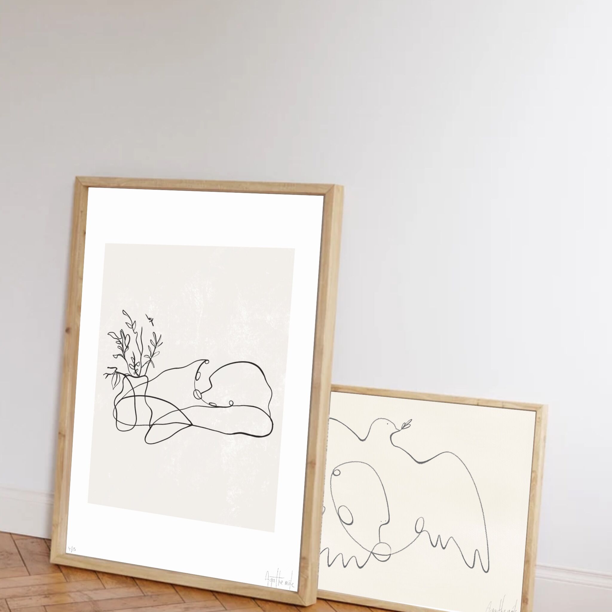 Set of two illustrations: n°05 and n°10 - Limited edition of 15 copies per model.