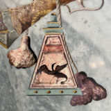 Italian marble painted with pistols and daggers from the NATO