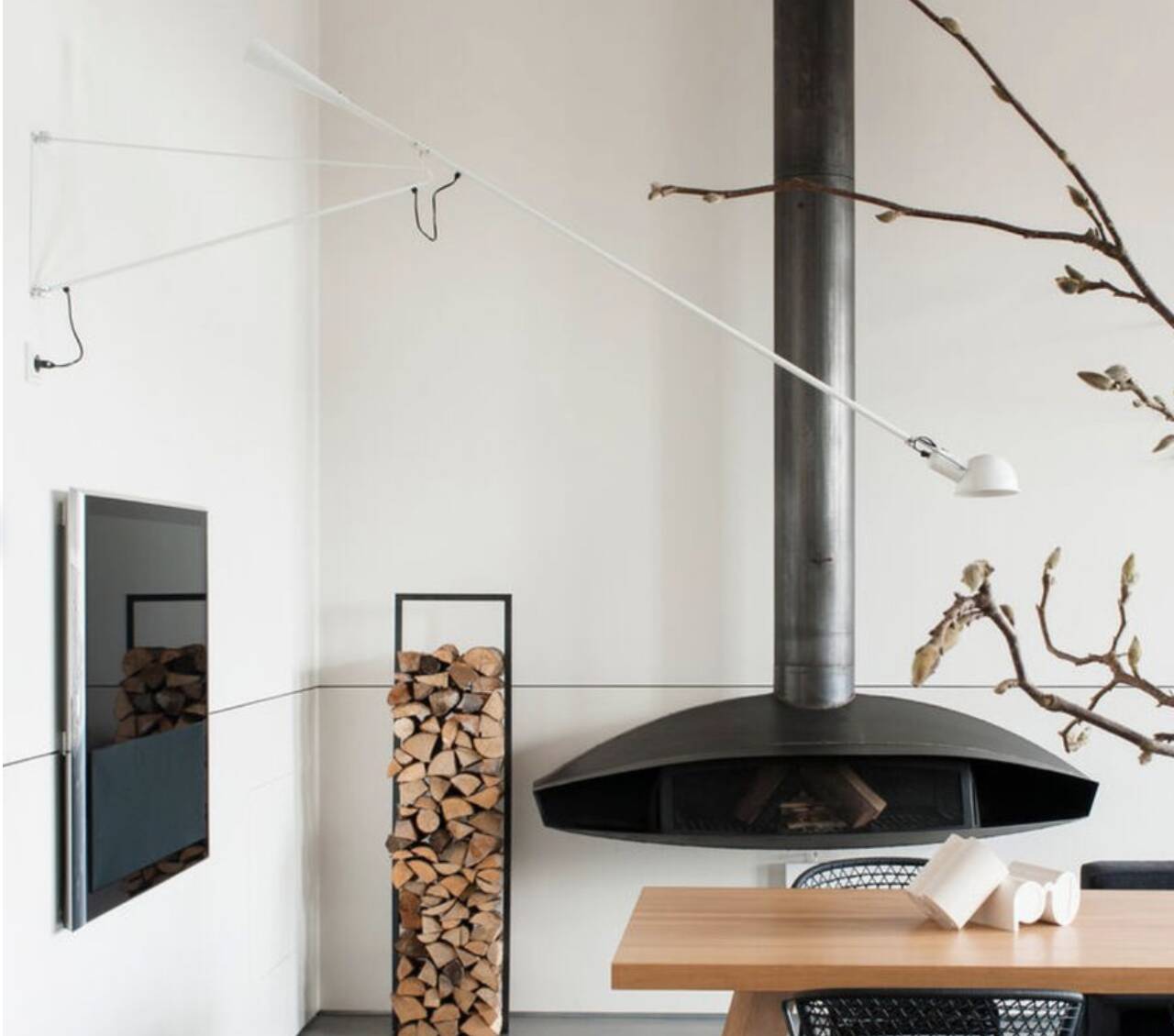 Iconic wall lamp Flos model 265 (white colour)
