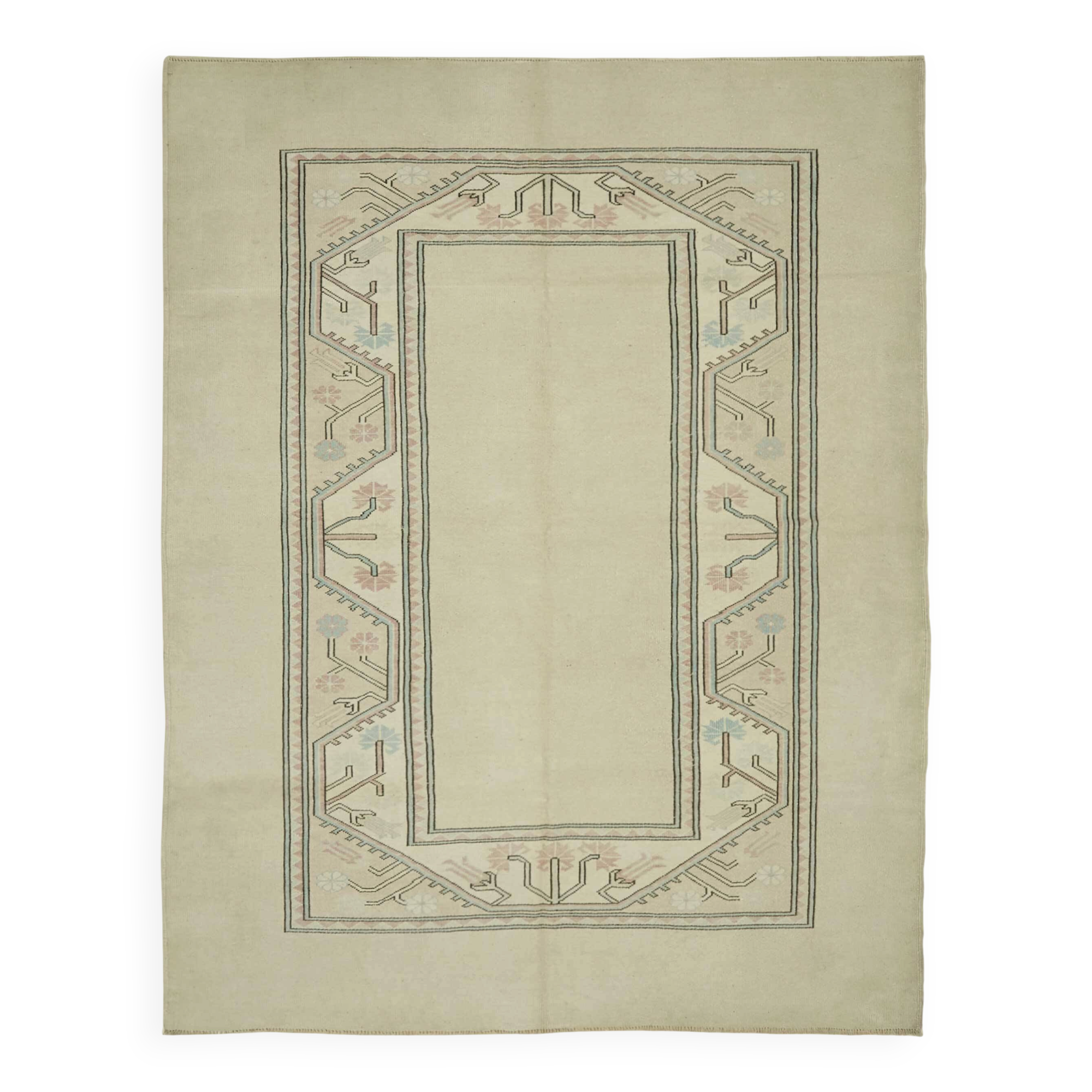 Turkish Vintage Anatolian Rug 214 cm x 275 cm