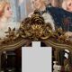 large Napoleon III period mirror in gilded wood circa 1880
