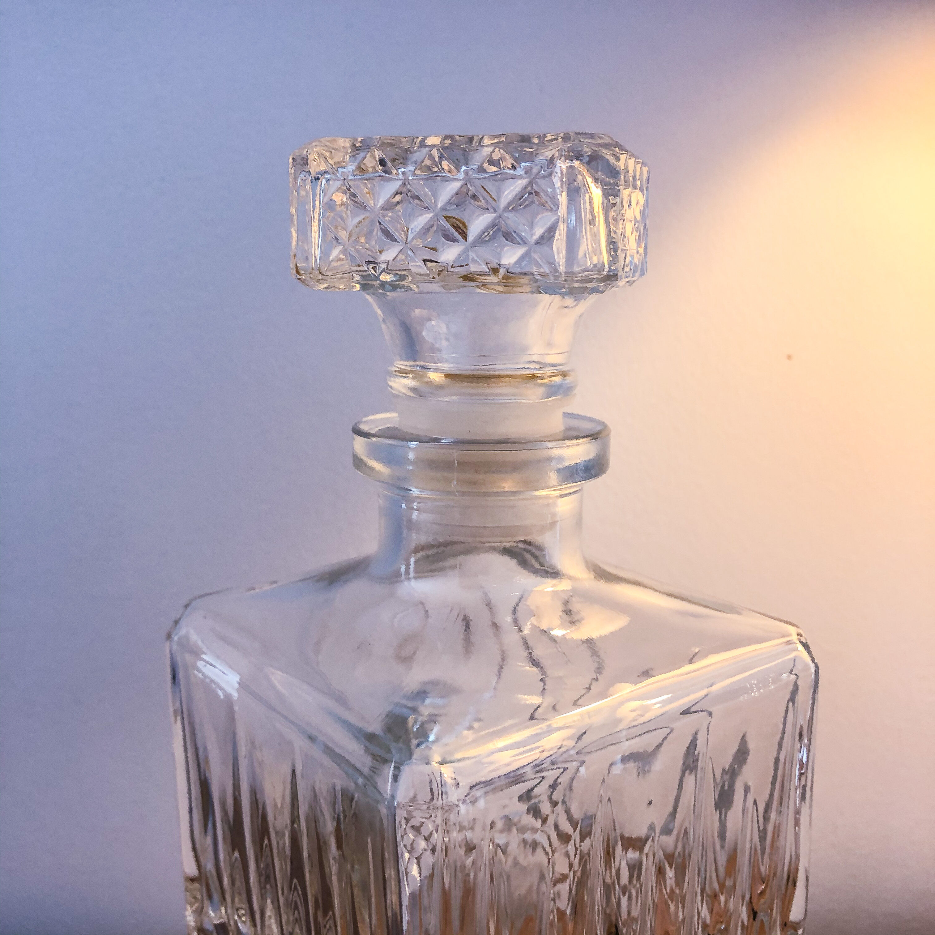 Carafe 1970 in pressed glass