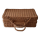 Rattan and wicker suitcase