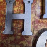 Lot of metal letters