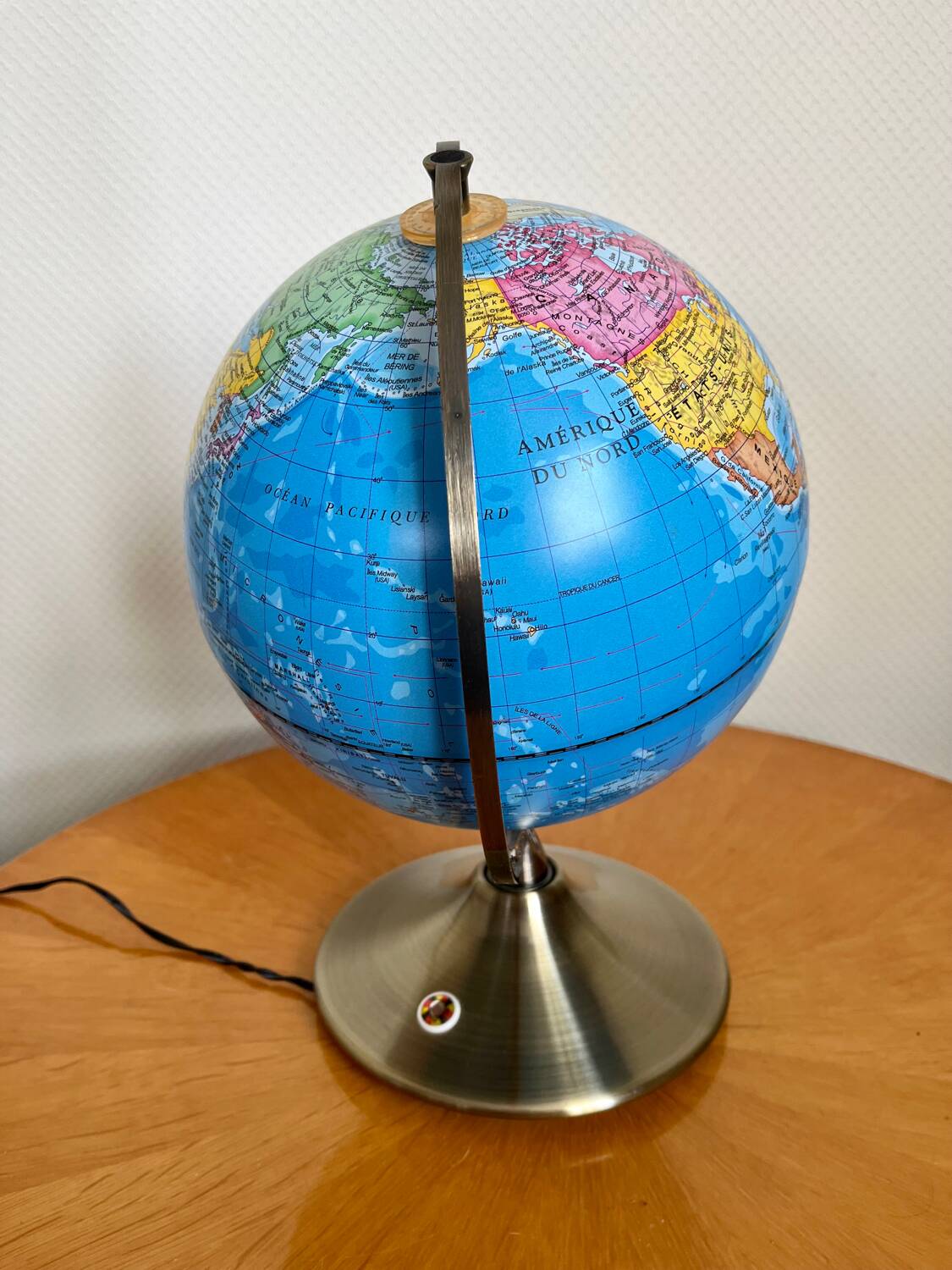 Vintage earth globe
