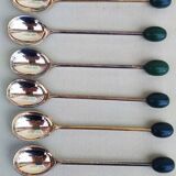 6 Silverplated mocca spoons