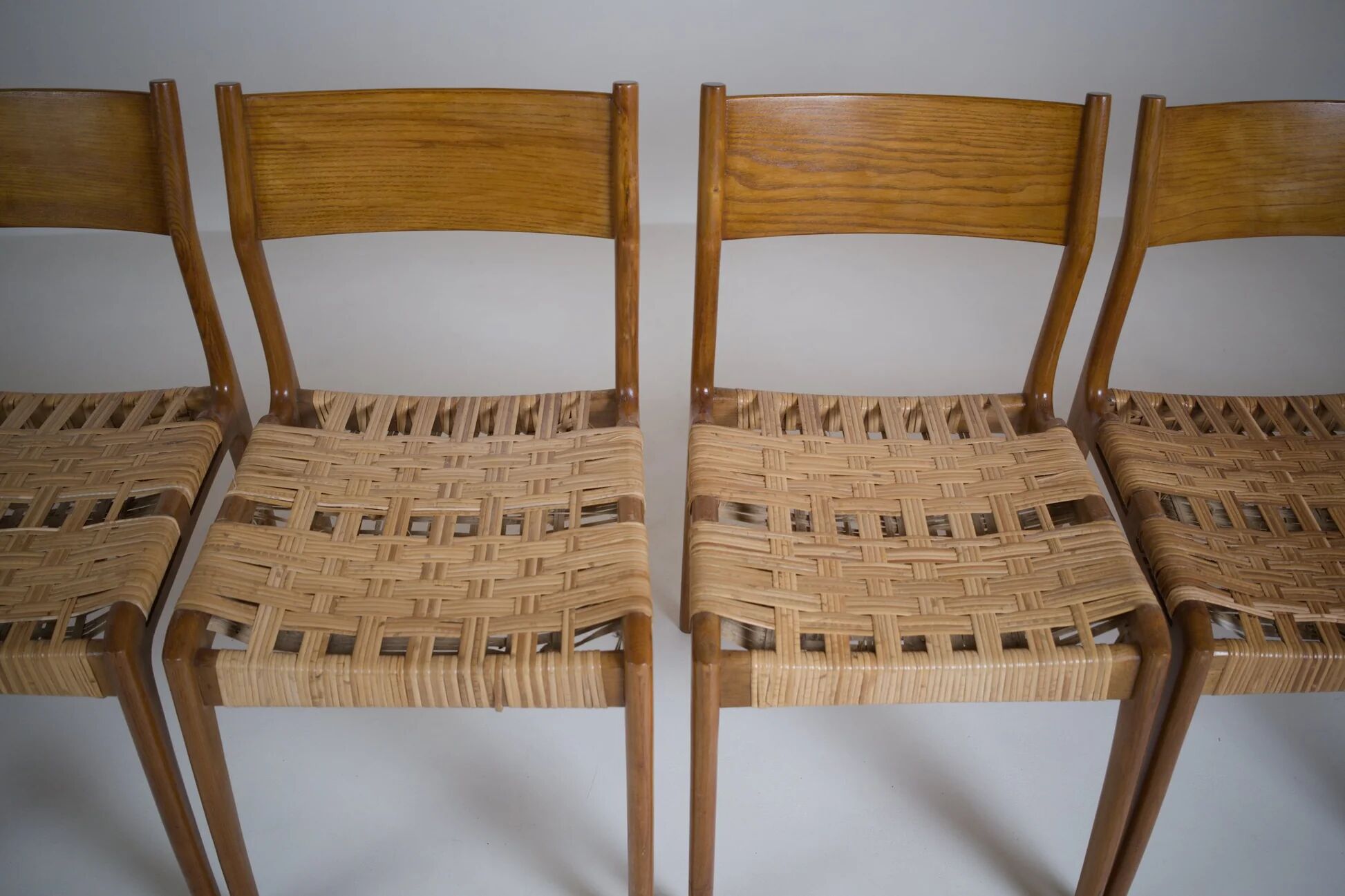 Set of 6 GESSEF chairs published by Consorzio Sedie Friuli, Italy, 1970s.