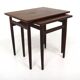 Tables gigognes scandinave en palissandre, Suède, 1960