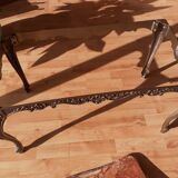 Marble and brass coffee table