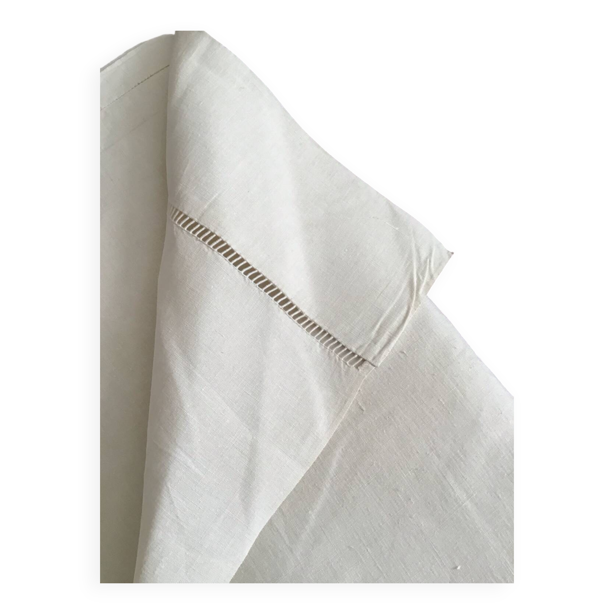 2 off-white linen sheets 230cmx330cm