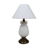 Lampe ananas céramique et laiton