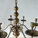Small golden Dutch chandelier with 6 arms of light