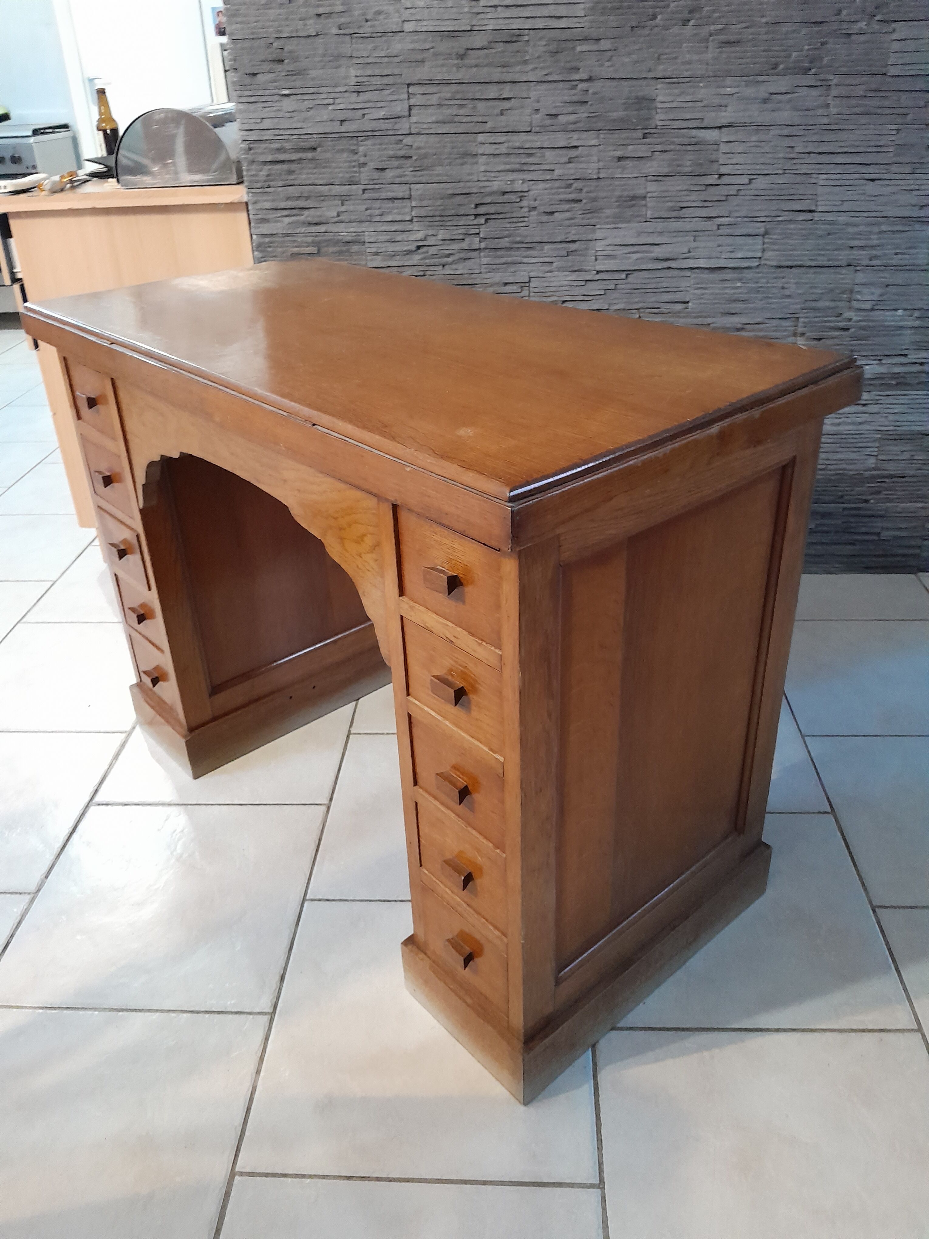 Ancien meuble de métier ou bureau vintage